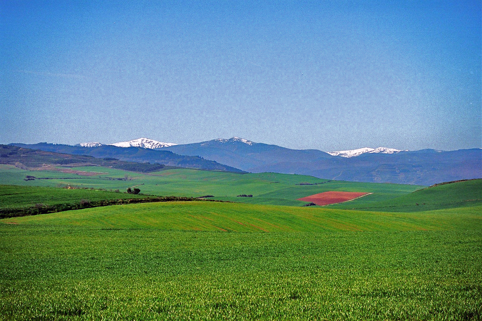 This is a mountain view of the hike