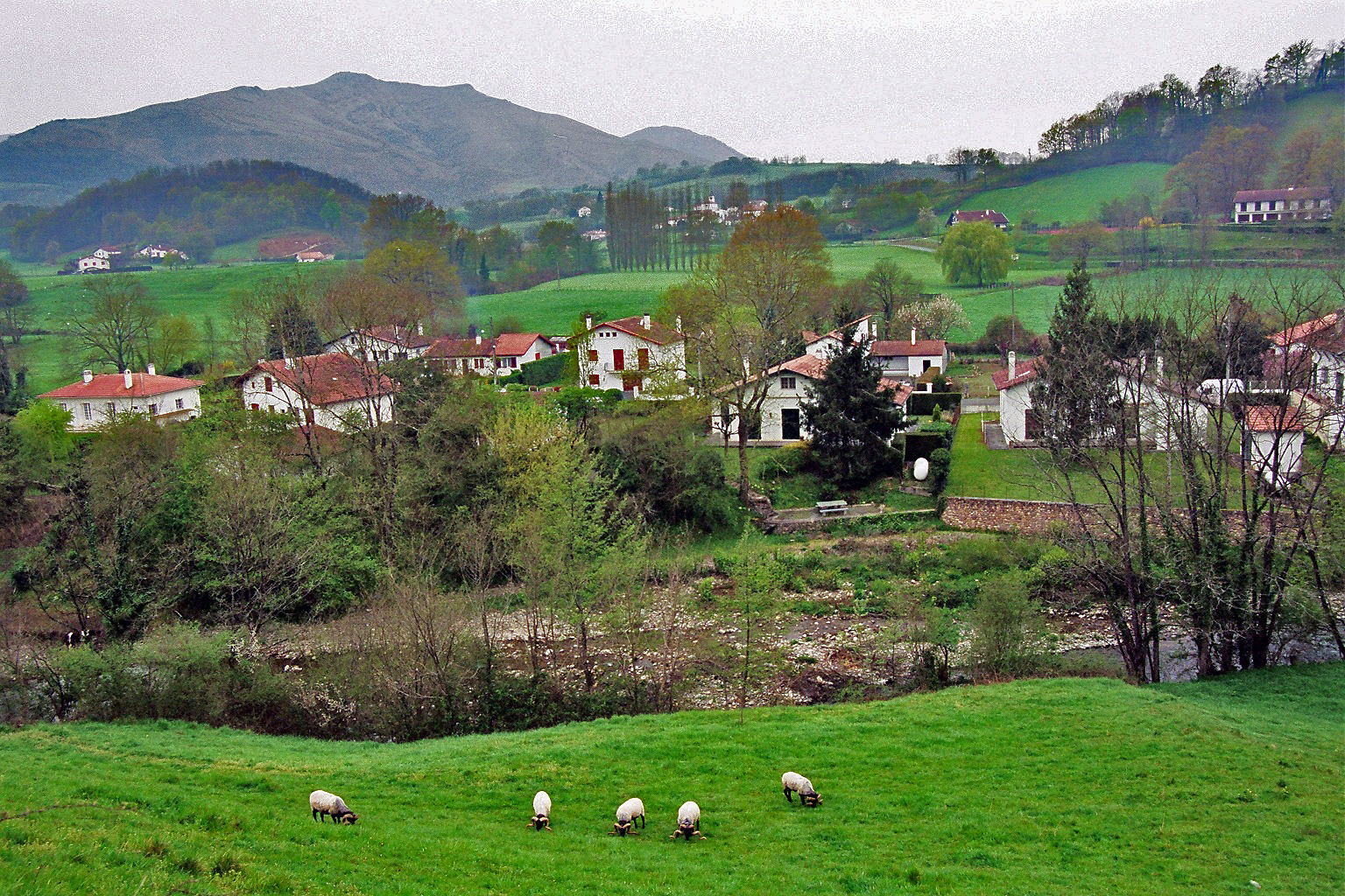 Village of Valcarlos in Spain
