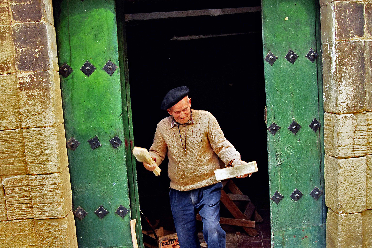 Old Man at Village of Estella 