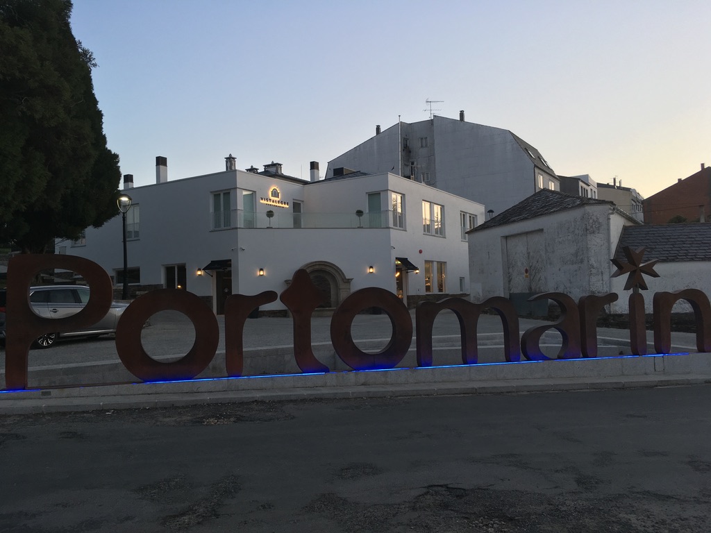 the village of Portomarin 