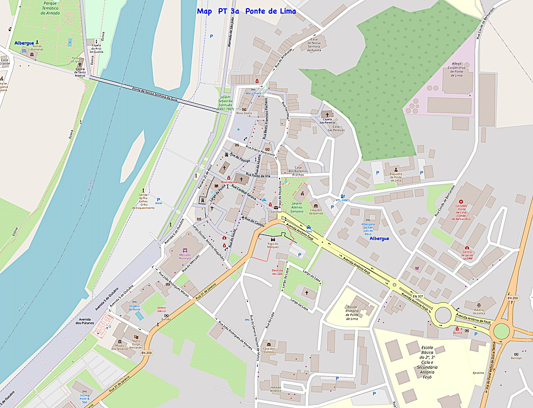 Map PT 3a - Village of Ponte de Lima 
