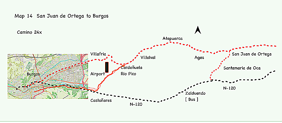 map 14 San juan ortega - burgos