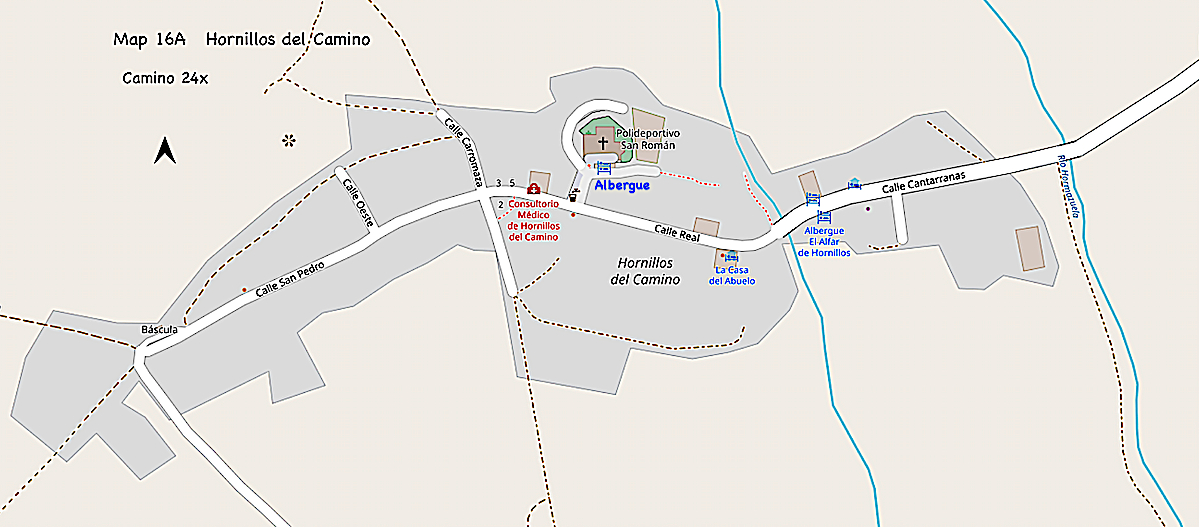 Map 16 A - Village of Hornillos 