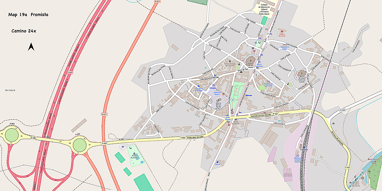 Map 19a Village of Fromista