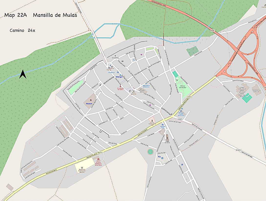 Map 22A  Village of Mansilla de Mulas