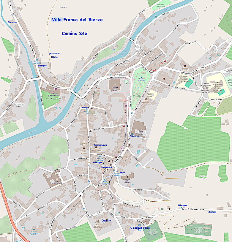 Map # 30b - Village of Villa Franca del Bierzo