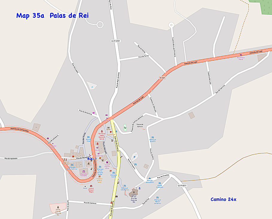 Map - Village of Palas de Rei