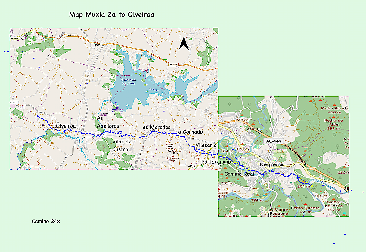 Map Mux 2a - Trail to Olveiroa 